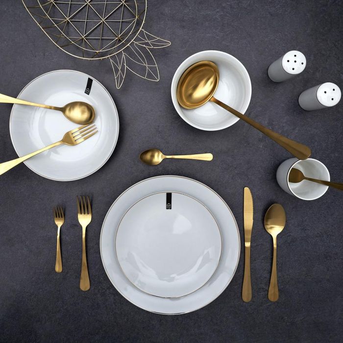 Home Deco Factory Bol Lounge con Ribete Dorado 500 Ml 4