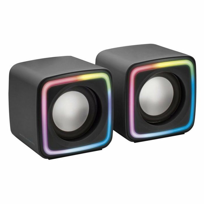 Mars Gaming MSCUBE Altavoces Gaming 2.0 con Sonido DSP, Iluminación RGB, 8W y Alimentación USB para PC, Mac y Móviles - Negros 2 Mars Gaming MSCUBE Altavoces Gaming 2.0 con Sonido DSP, Iluminación RGB, 8W y Alimentación USB para PC, Mac y Móviles - Negros 2