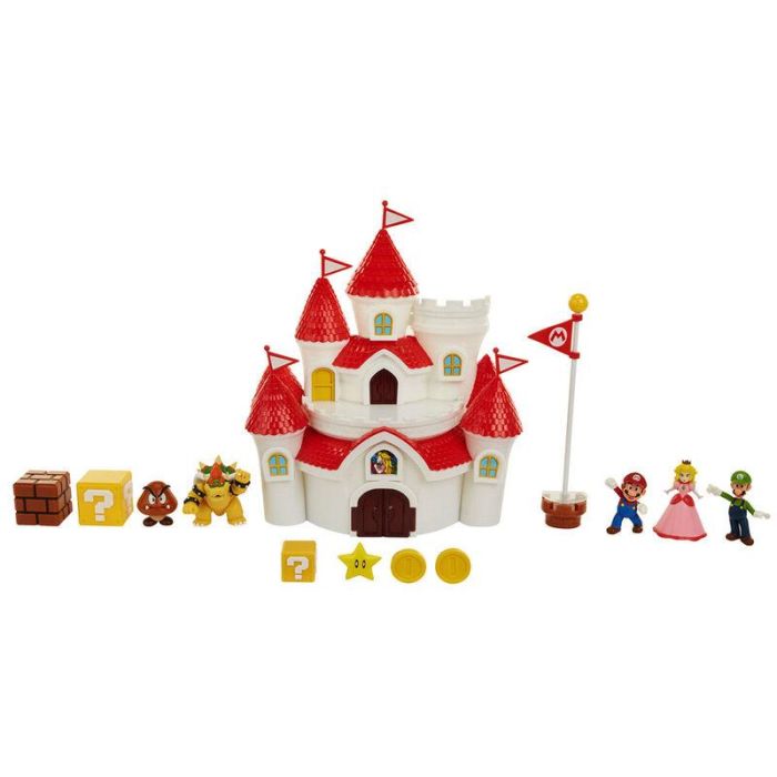 Playset Castillo Deluxe Reino Champiñon Super Mario Bros 2 Playset Castillo Deluxe Reino Champiñon Super Mario Bros 2