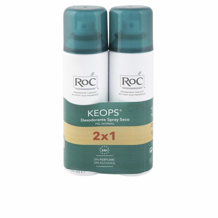 Roc Keops Desodorante Spray Seco Lote 2 Pz