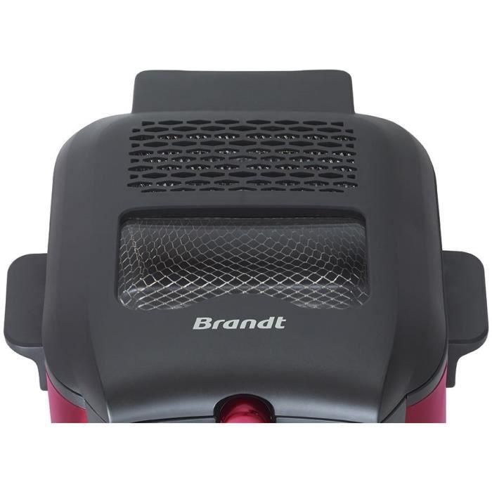 Brandt FRI25R Freidora eléctrica Depósito fijo, 2,5 L aceite, para 1kg patatas fritas, Ventana de control, Rojo/Negro 3 Brandt FRI25R Freidora eléctrica Depósito fijo, 2,5 L aceite, para 1kg patatas fritas, Ventana de control, Rojo/Negro 3