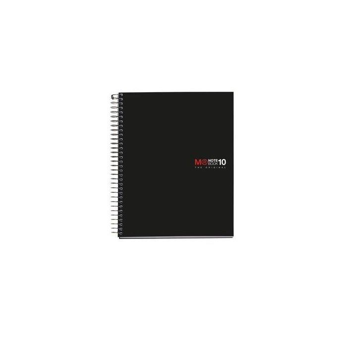 Miquelrius Cuaderno Espiral NB-18 A5 200 Hojas 5x5mm Polipropileno Negro 47044