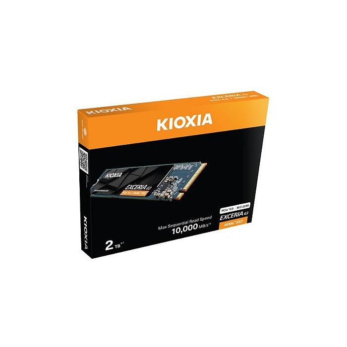 Kioxia Exceria G3 LVC10Z002TG8 SSD 2TB M.2 NVMe PCIe 5.0 x4 QLC - Velocidades de lectura 10000 MB/s y escritura 9600 MB/s, Factor de forma 2280 4 Kioxia Exceria G3 LVC10Z002TG8 SSD 2TB M.2 NVMe PCIe 5.0 x4 QLC - Velocidades de lectura 10000 MB/s y escritura 9600 MB/s, Factor de forma 2280 4