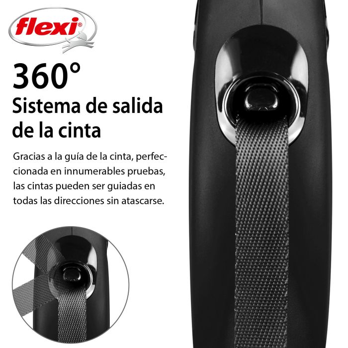 Correa Flexi New Classic XS Cinta 3M Negro Correa Flexi New Classic XS Cinta 3M Negro