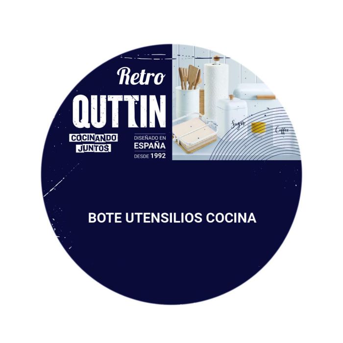 Bote Uten Metal Retro 12.5x12.5x15.5 cm Quttin (6 Unidades) 3 Bote Uten Metal Retro 12.5x12.5x15.5 cm Quttin (6 Unidades) 3