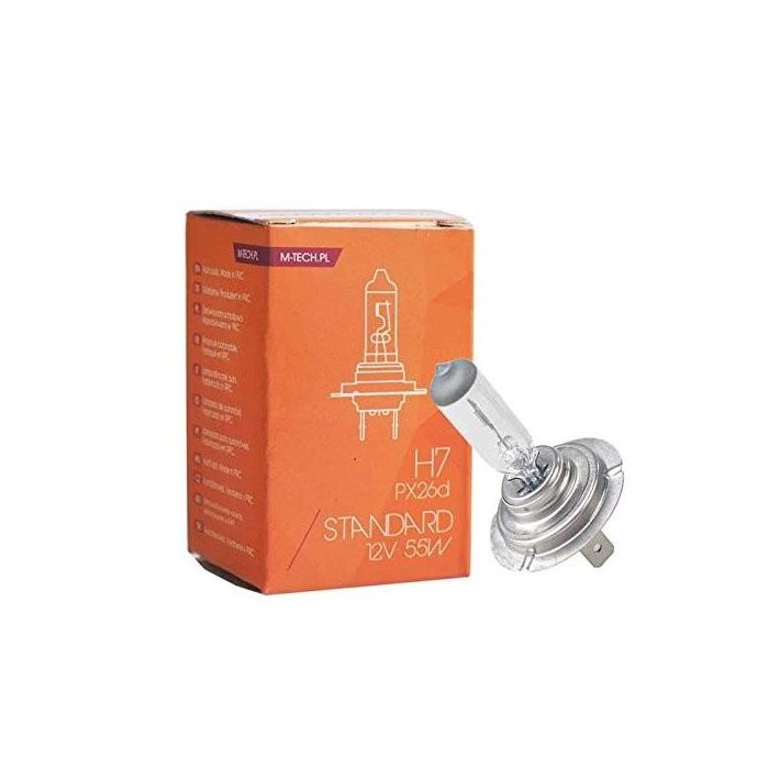 M-Tech H7 12V MTECPTZ7 Lámpara Halógena 55W Clear Homologación E4