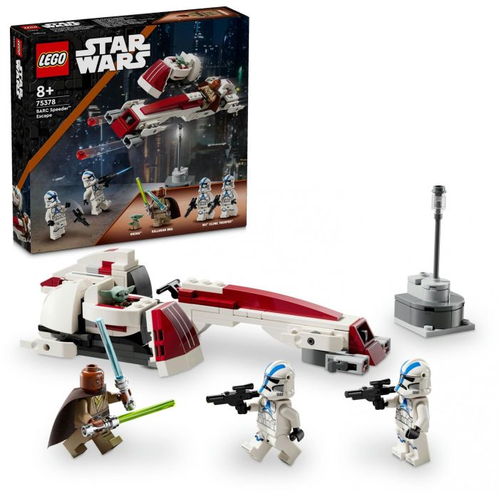 LEGO 75378 Star Wars Huida del Speeder BARC Mandaloriano, Juego de construcción 11