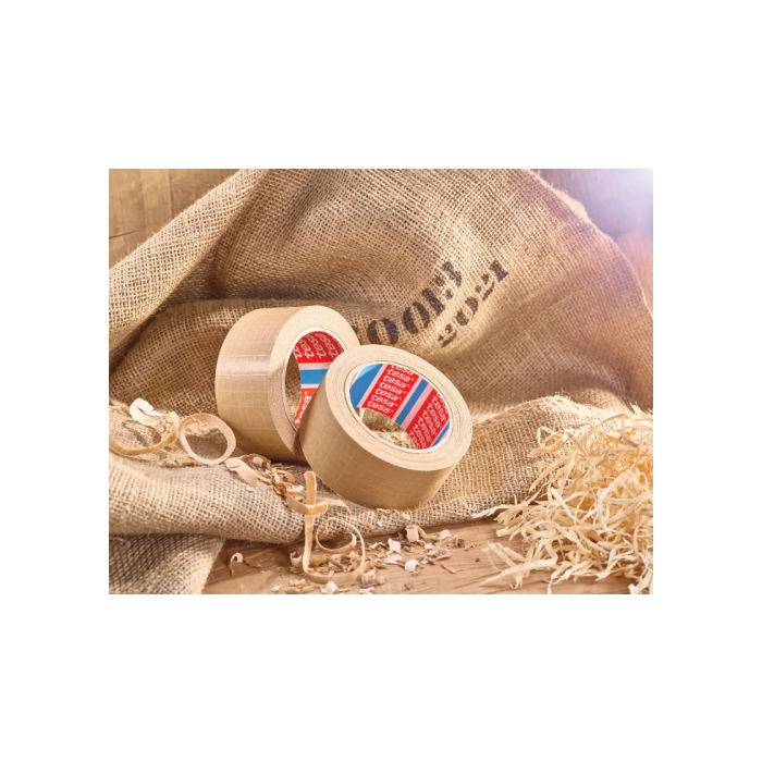TESA 60013-00000-00 Pack 6 Rollos Papel Marrón Cinta Embalaje Reforzado Filamentos Fibra Vidrio 25m x 50mm 3