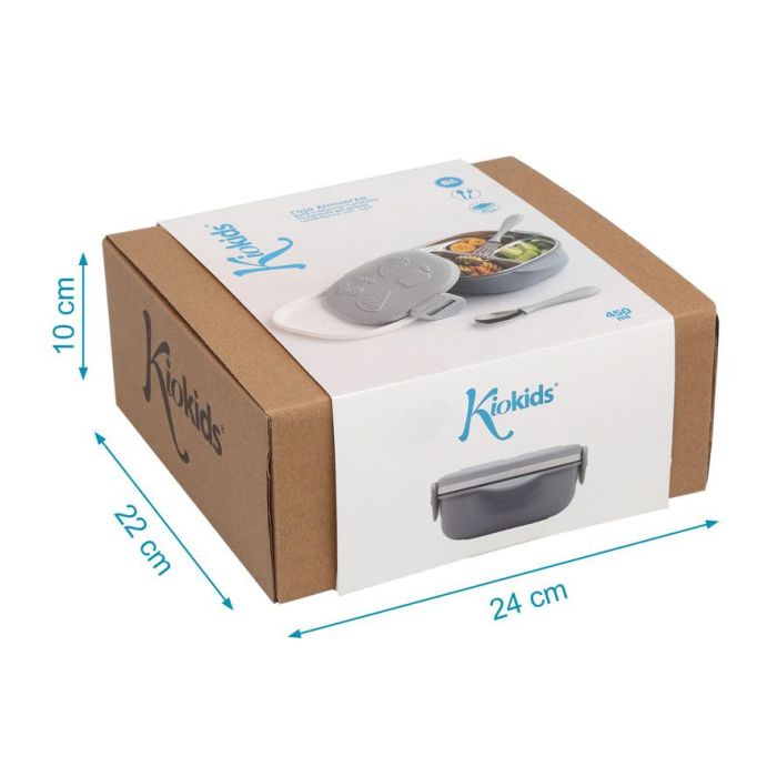 Caja Almuerzo 450 mL Acero Inoxidable-Pp Gris 5