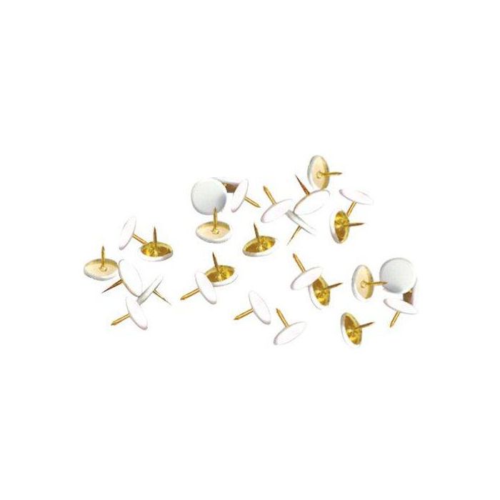 Chincheta Apli Color Blanco Caja De 50 (Set de 16)