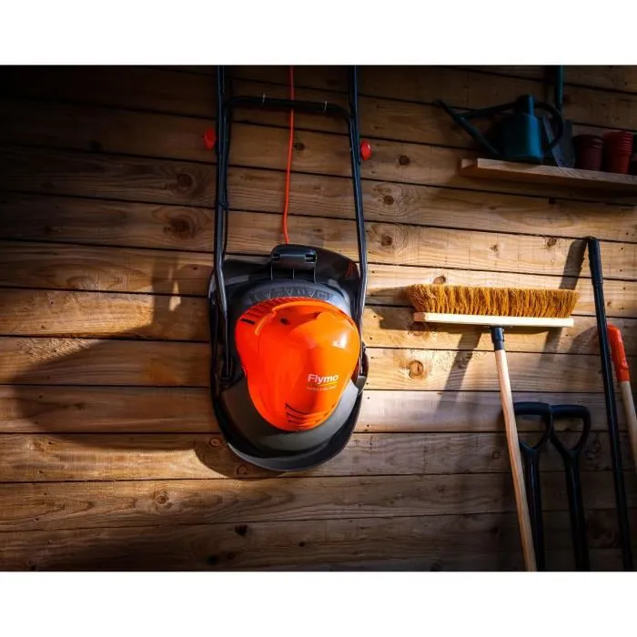 FLYMO Segadora de colchón de aire Turbo Lite 250 1400W - Ancho de corte 25cm - Altura de corte ajustable 11-31mm (967909401) para jardines pequeños 5 FLYMO Segadora de colchón de aire Turbo Lite 250 1400W - Ancho de corte 25cm - Altura de corte ajustable 11-31mm (967909401) para jardines pequeños 5