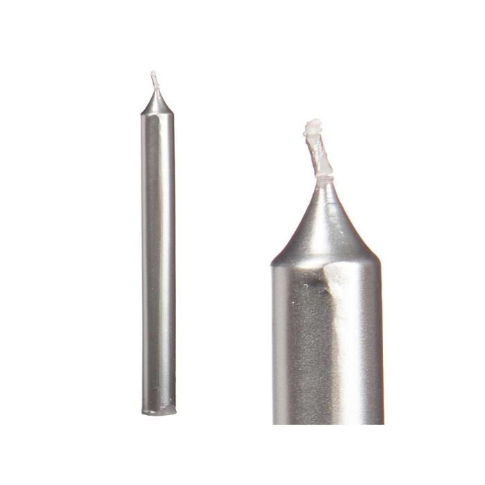 Set 8 Cirios Plata 20 Cm 8 Horas Acorde (12 Unidades) 1 Set 8 Cirios Plata 20 Cm 8 Horas Acorde (12 Unidades) 1