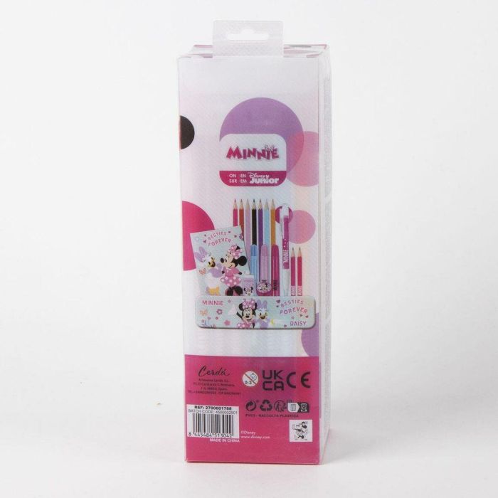 Cerdá Set de Papelería para Colorear y Dibujar de Minnie Rosa para Niños y Niñas +3 Años, Incluye Artículos Esenciales, 8x24x8 cm 2