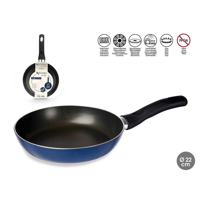 Sarten Aluminio 20Cm Azul Kinvara (6 Unidades) Sarten Aluminio 20Cm Azul Kinvara (6 Unidades)