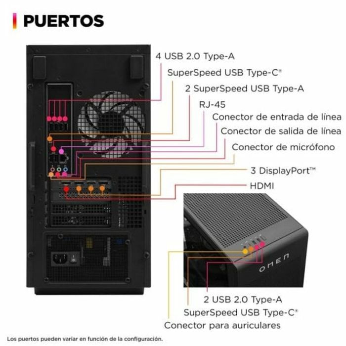 PC de Sobremesa HP OMEN 35L GT16-0000ns 16 GB RAM 1 TB SSD Nvidia Geforce RTX 4060 4