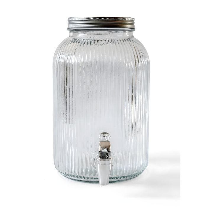 Inde Tarro Vidrio Dispensador con Grifo Lines 4L 15x26 cm 3 Inde Tarro Vidrio Dispensador con Grifo Lines 4L 15x26 cm 3