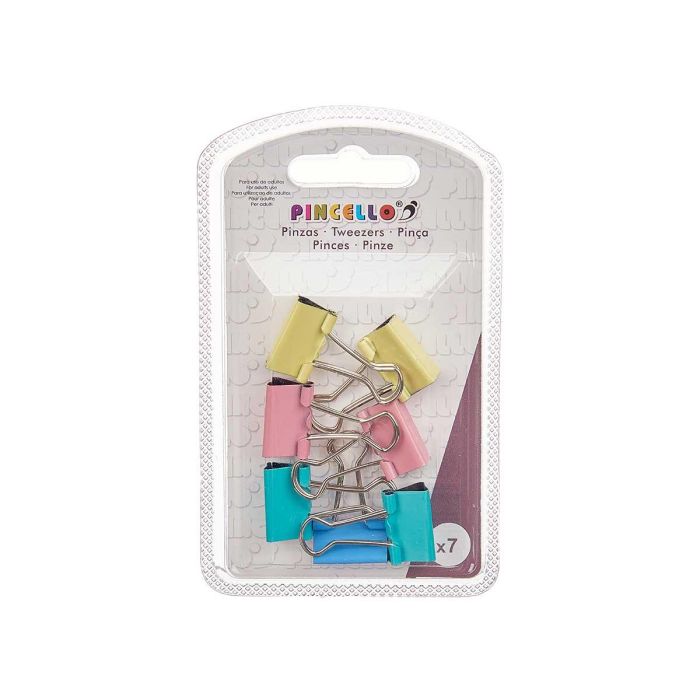 Set 7 Pinzas Clip Color Pastel Peq Pincello 7X12CM (24 Unidades) 2 Set 7 Pinzas Clip Color Pastel Peq Pincello 7X12CM (24 Unidades) 2