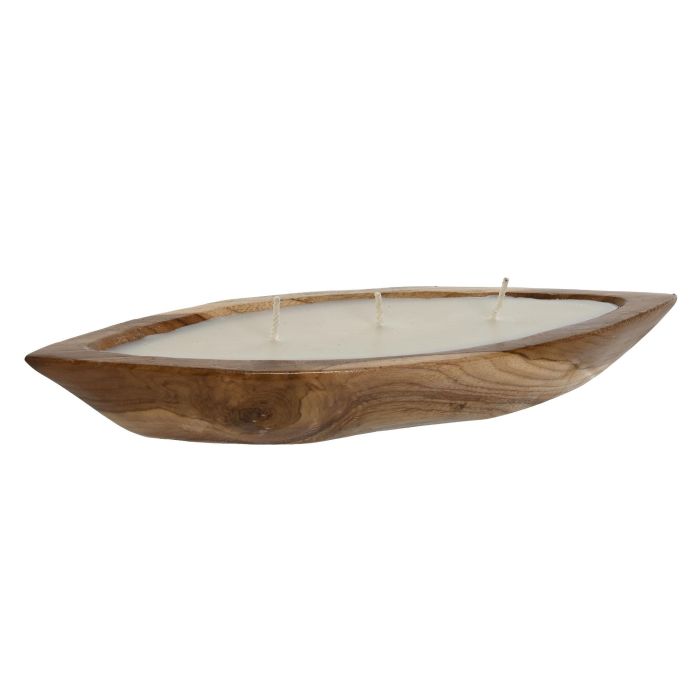Vela Balines DKD Home Decor Marron Blanco 13 x 5.5 x 39 cm (2 Unidades) 0 Vela Balines DKD Home Decor Marron Blanco 13 x 5.5 x 39 cm (2 Unidades) 0
