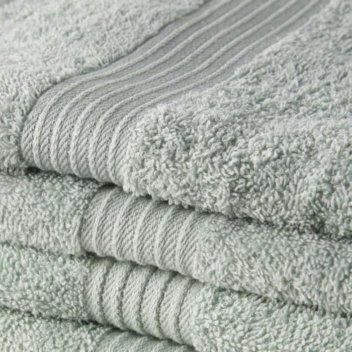 Today TOD3574641230999 Juego de 5 toallas de baño Essential 70x130 cm 100% Algodón Color Celadón 1 Today TOD3574641230999 Juego de 5 toallas de baño Essential 70x130 cm 100% Algodón Color Celadón 1