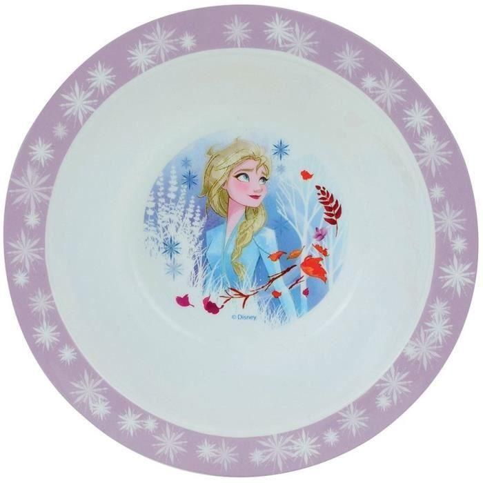 Set de Vajilla Disney Frozen - FUN HOUSE - 006379 - Plato hondo, plato llano, taza, botella y vaso con pajita 2