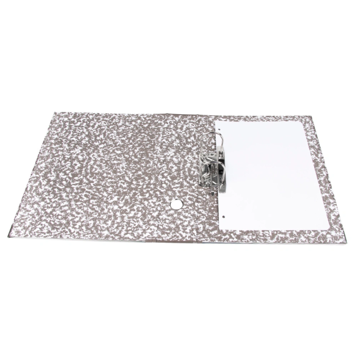 Liderpapel Classic Red Archivador de Palanca Folio Jaspeado Gris con Caja 80mm 287x350mm 7