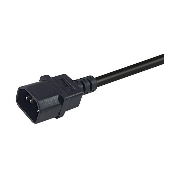 Equip Netzkabel Anschl. C14 -> CEE7/3 0.25m schwarz 2 Equip Netzkabel Anschl. C14 -> CEE7/3 0.25m schwarz 2