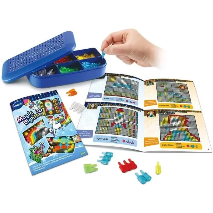 VTECH Luces Mágicas 3D Dibujos Luminosos 2D y 3D Idioma Francés 4