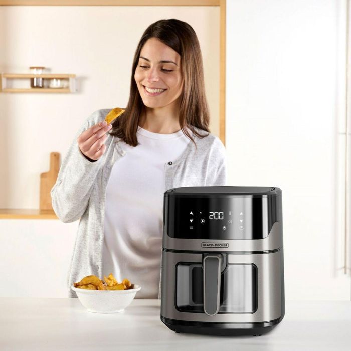 Freidora de Aire Black & Decker BXAF6500E Negro 1600 W 1 Freidora de Aire Black & Decker BXAF6500E Negro 1600 W 1
