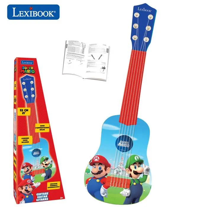 Lexibook SUPER MARIO Mi primera guitarra 53 cm Juguete Infantil con Guía de Aprendizaje 0 Lexibook SUPER MARIO Mi primera guitarra 53 cm Juguete Infantil con Guía de Aprendizaje 0