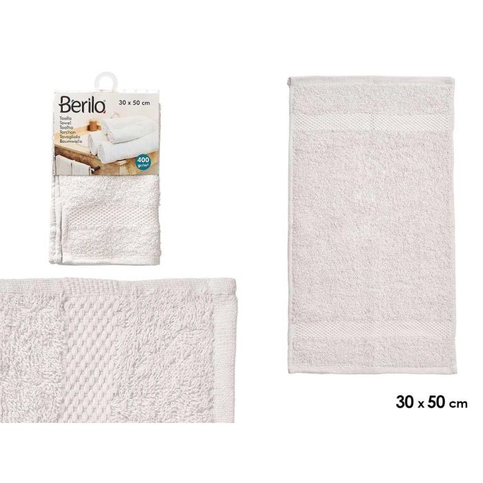 Berilo Toalla Lisa Gris Claro 30x50 cm, Algodón y Poliéster, Toalla de Mano o Aseo (Set de 36) 0 Berilo Toalla Lisa Gris Claro 30x50 cm, Algodón y Poliéster, Toalla de Mano o Aseo (Set de 36) 0