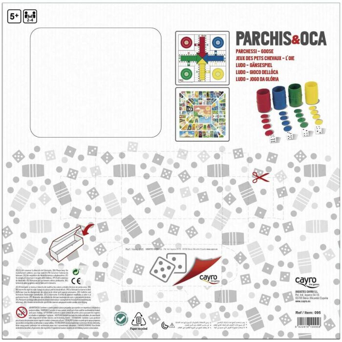 Tablero de Parchís y Oca Cayro Multicolor 250 g 8