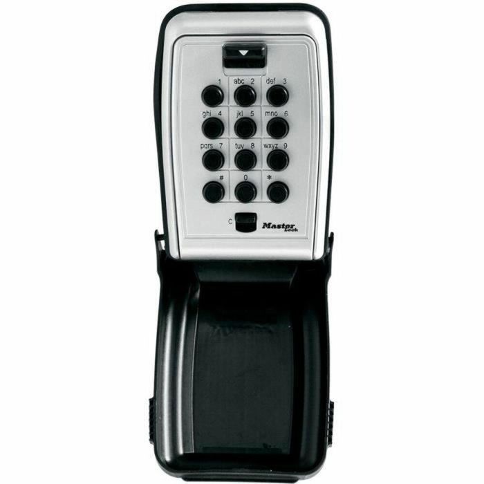 Master Lock Caja de llaves segura con combinación alfanumérica programable y botones para compartir llaves/tarjetas, instalación colgante exterior
