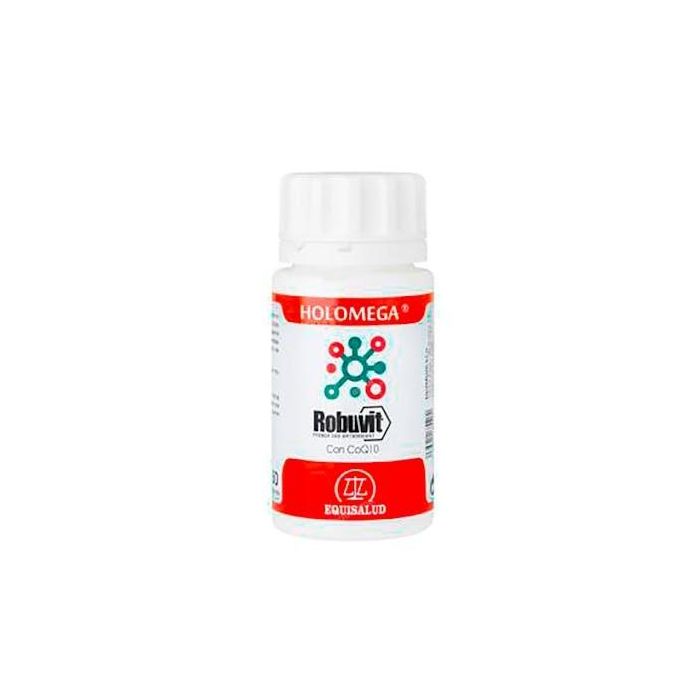 Holomega Robuvit con CoQ10, extracto de roble francés, apoyo natural fatiga y cansancio, 50 cápsulas