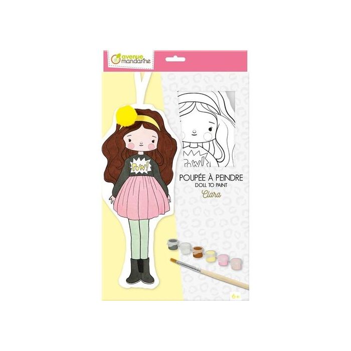 Kit De Manualidades Avenue Mandarine Muñeca Para Pintar Clara (+6Años)