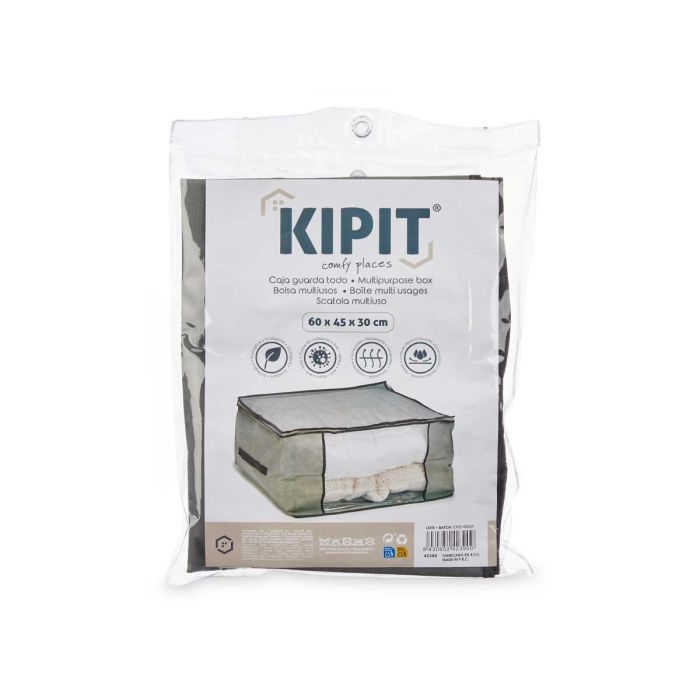Caja Guarda Ropa Gris 60X45X30Cm Kipit (24 Unidades) 2 Caja Guarda Ropa Gris 60X45X30Cm Kipit (24 Unidades) 2