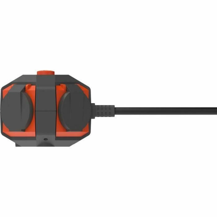 QUARX AUC1708084364727 Power Globe IP44 con 4 enchufes, interruptor y cable de 3 m QUARX AUC1708084364727 Power Globe IP44 con 4 enchufes, interruptor y cable de 3 m