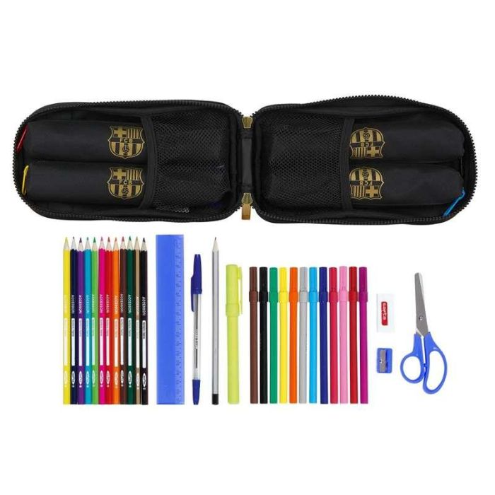 Plumier Mochila F.C. Barcelona M747 Negro 12 x 23 x 5 cm (33 Piezas) 4 Plumier Mochila F.C. Barcelona M747 Negro 12 x 23 x 5 cm (33 Piezas) 4