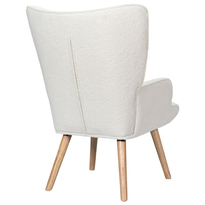 Sillón Rizo Rhea Blanco Home Deco Factory 4 Sillón Rizo Rhea Blanco Home Deco Factory 4