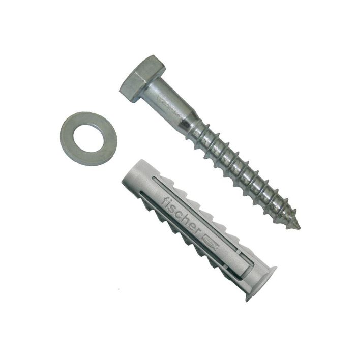 Fischer wl sw12 Kit de Tacos y Tornillos para Fijación, Ø7x60mm (tacos) y Ø7x65mm (tornillos), Blíster 4 Unidades, Uso Exterior. 0 Fischer wl sw12 Kit de Tacos y Tornillos para Fijación, Ø7x60mm (tacos) y Ø7x65mm (tornillos), Blíster 4 Unidades, Uso Exterior. 0