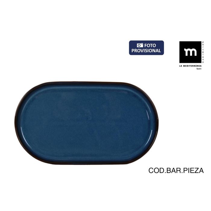 Bandeja Oval Chester Blue 30.5 x 17.5 cm - Inde (8 Unidades) Bandeja Oval Chester Blue 30.5 x 17.5 cm - Inde (8 Unidades)