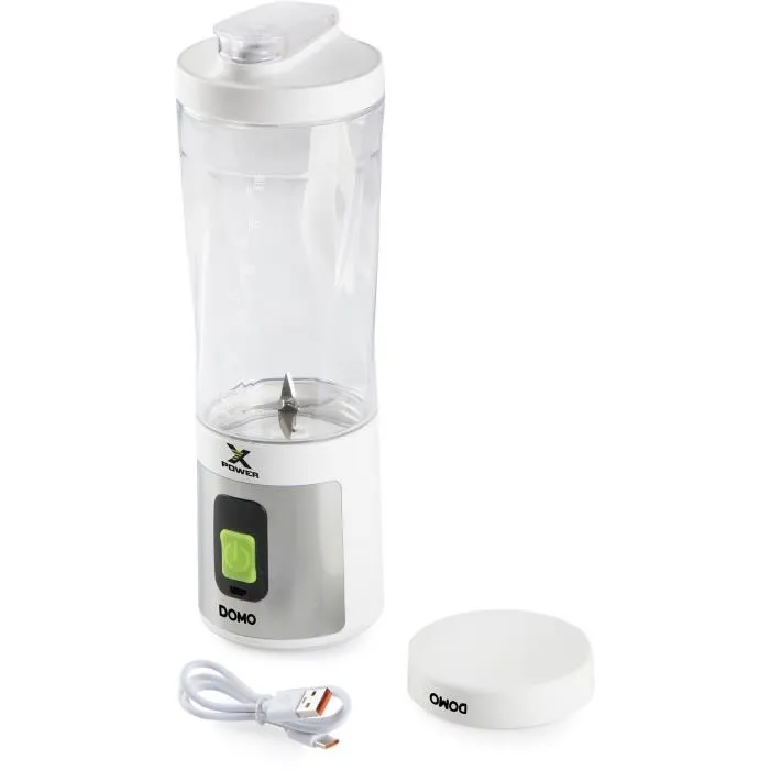 Domo DO752BL Licuadora Portátil Inalámbrica XPOWER 120W 600ml Blanca 2