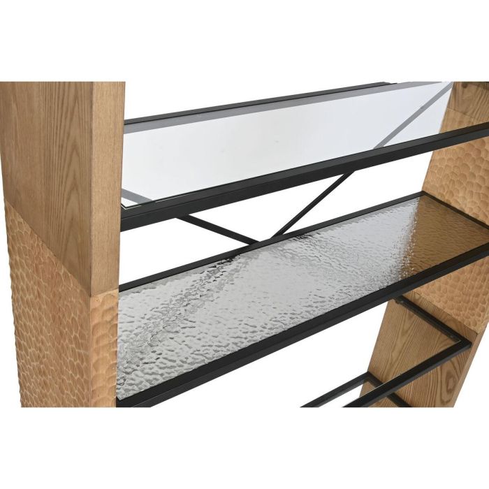 Estantería Home ESPRIT Metal Cristal Madera de abeto 120 x 31 x 158 cm 4