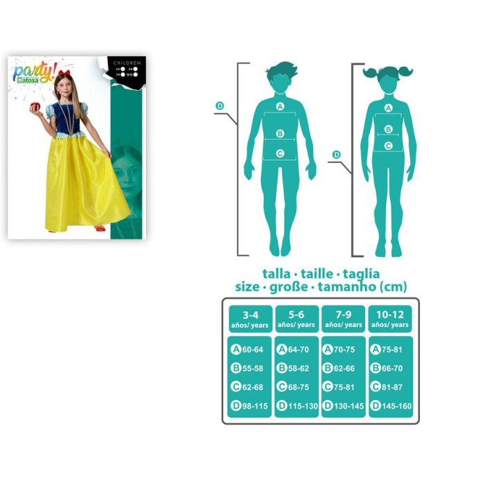 Disfraz Princesa De Cuento Niña Infantil 3-4 Años 3 Disfraz Princesa De Cuento Niña Infantil 3-4 Años 3
