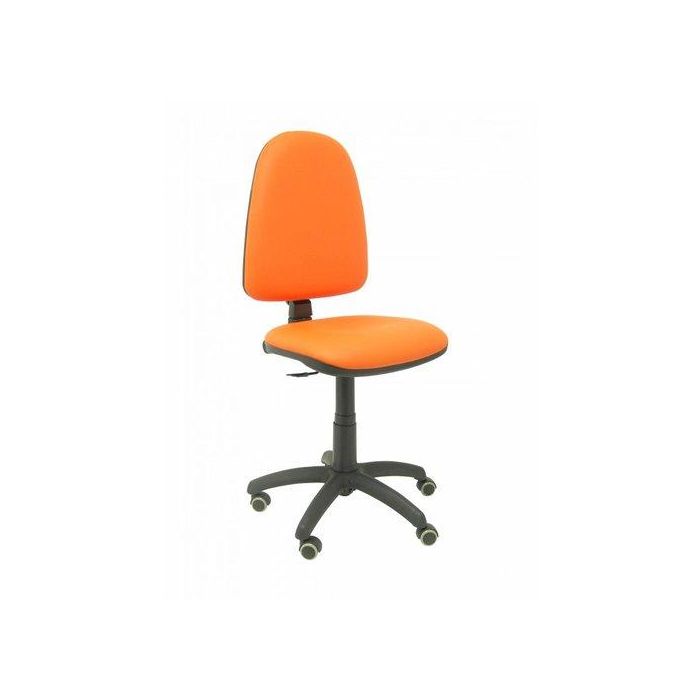 Silla Piqueras Y Crespo Ayna Mecanismo Contacto Permanente Ruedas De Parquet Asiento Y Respaldo Tapizado Similpiel Naranja