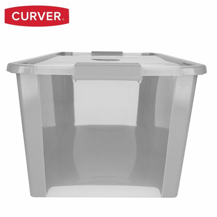 Caja de Almacenaje Curver Gris Plástico 40 L 55 x 28 x 35 cm (5 Unidades) 5 Caja de Almacenaje Curver Gris Plástico 40 L 55 x 28 x 35 cm (5 Unidades) 5
