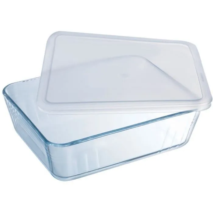 Pyrex Cook & Freeze Recipiente Rectangular 19x14x5 cm - 0.8 L, Vidrio Templado, Apto Horno y Microondas 2