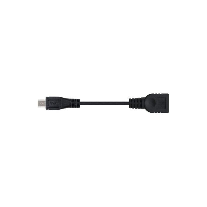 Nanocable 10.01.3500 Cable USB 2.0 OTG Micro USB B Macho a USB A Hembra para Móviles y Tablets - 15cm Negro 1 Nanocable 10.01.3500 Cable USB 2.0 OTG Micro USB B Macho a USB A Hembra para Móviles y Tablets - 15cm Negro 1