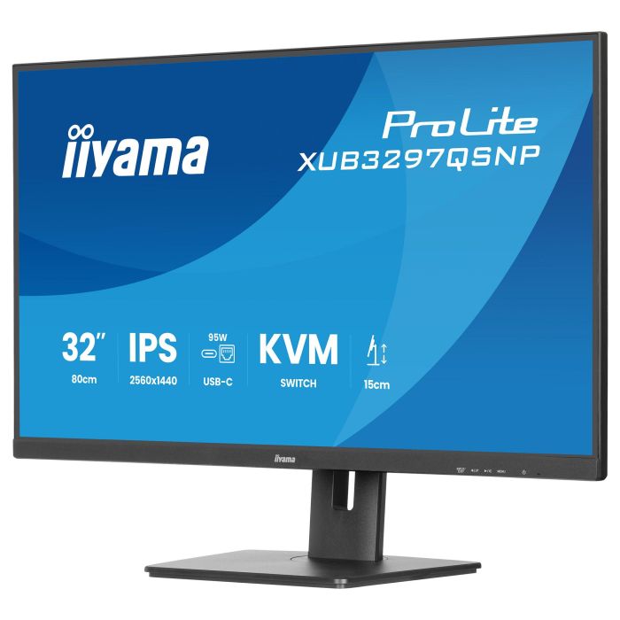 iiyama Monitor XUB3297QSNP-B1 32" (81,28cm) IPS 2560x1440 1ms USB-C Dock LAN/95W PD 2 iiyama Monitor XUB3297QSNP-B1 32" (81,28cm) IPS 2560x1440 1ms USB-C Dock LAN/95W PD 2