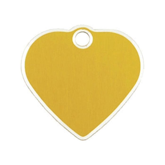 Placa identificativa para collar Imarc Dorado Corazón Aluminio