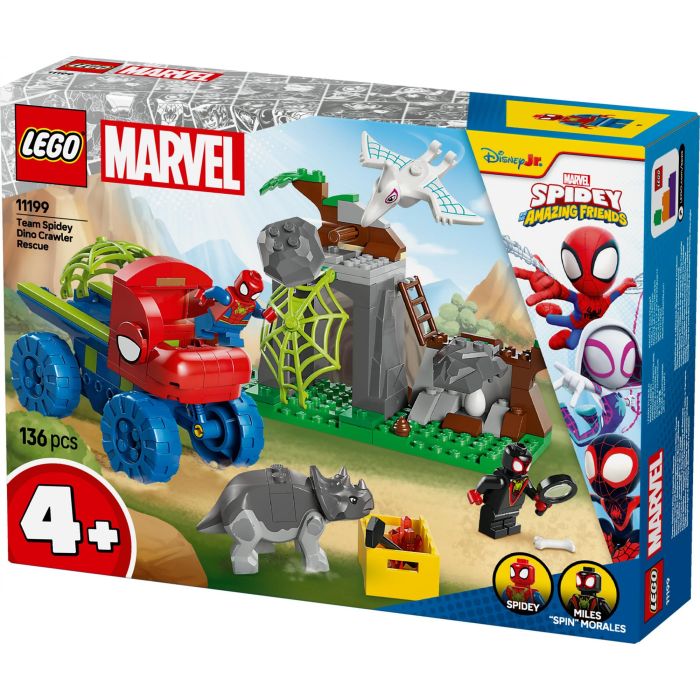 LEGO 11199 Todoterreno Dinosaurio y Equipo Spidey Set de Construcción Marvel con Spidey, Miles Morales, Rino y Spider Fantasma 10 LEGO 11199 Todoterreno Dinosaurio y Equipo Spidey Set de Construcción Marvel con Spidey, Miles Morales, Rino y Spider Fantasma 10